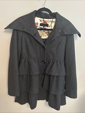 Steve Madden Charcoal Gray Coat